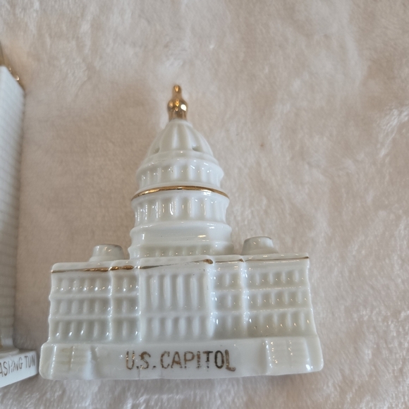 Decorative Salt & Pepper Shakers Of The White House And Washington Monument DC - Picture 8 of 14